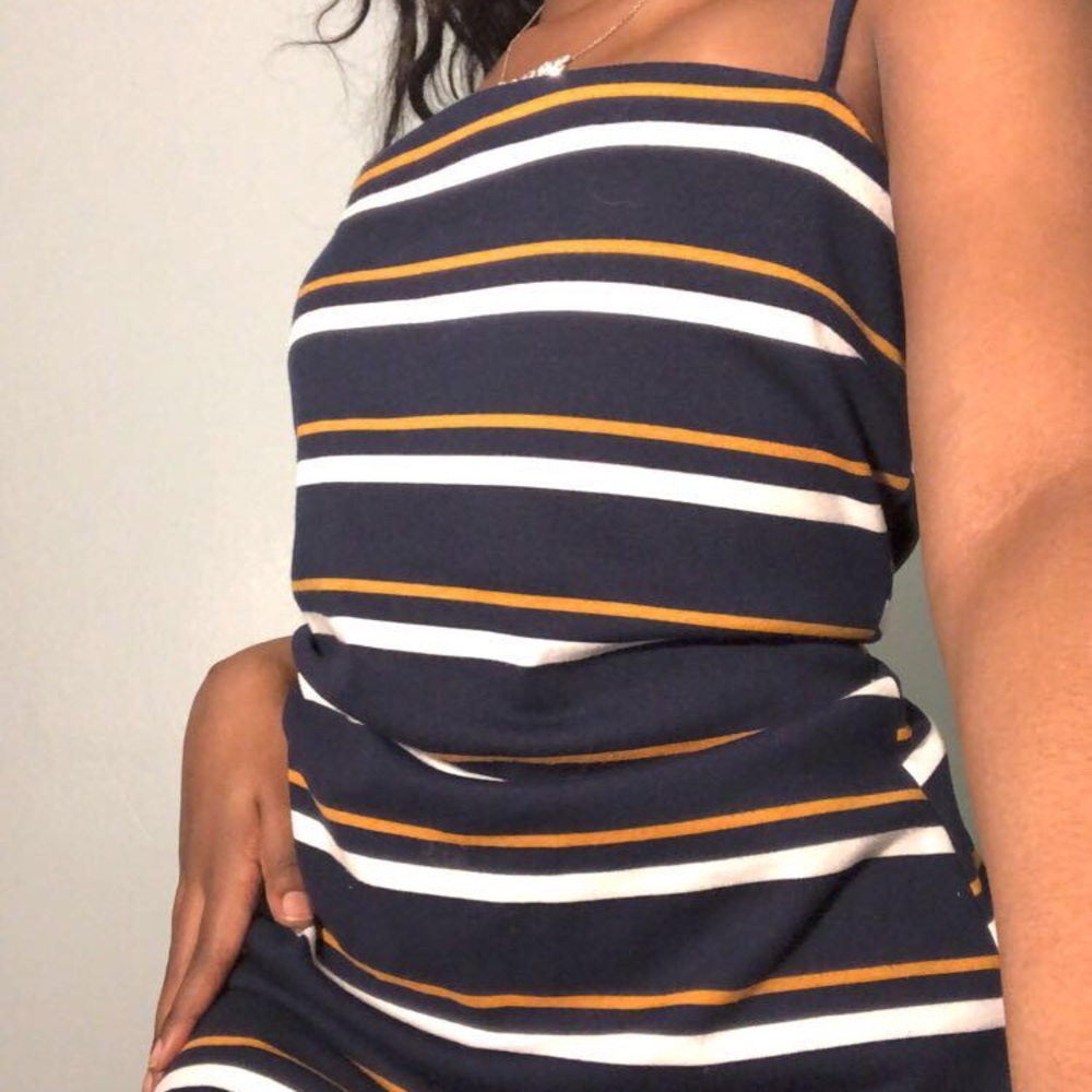 KENDALL X KYLIE Striped Dress w Spaghetti Straps